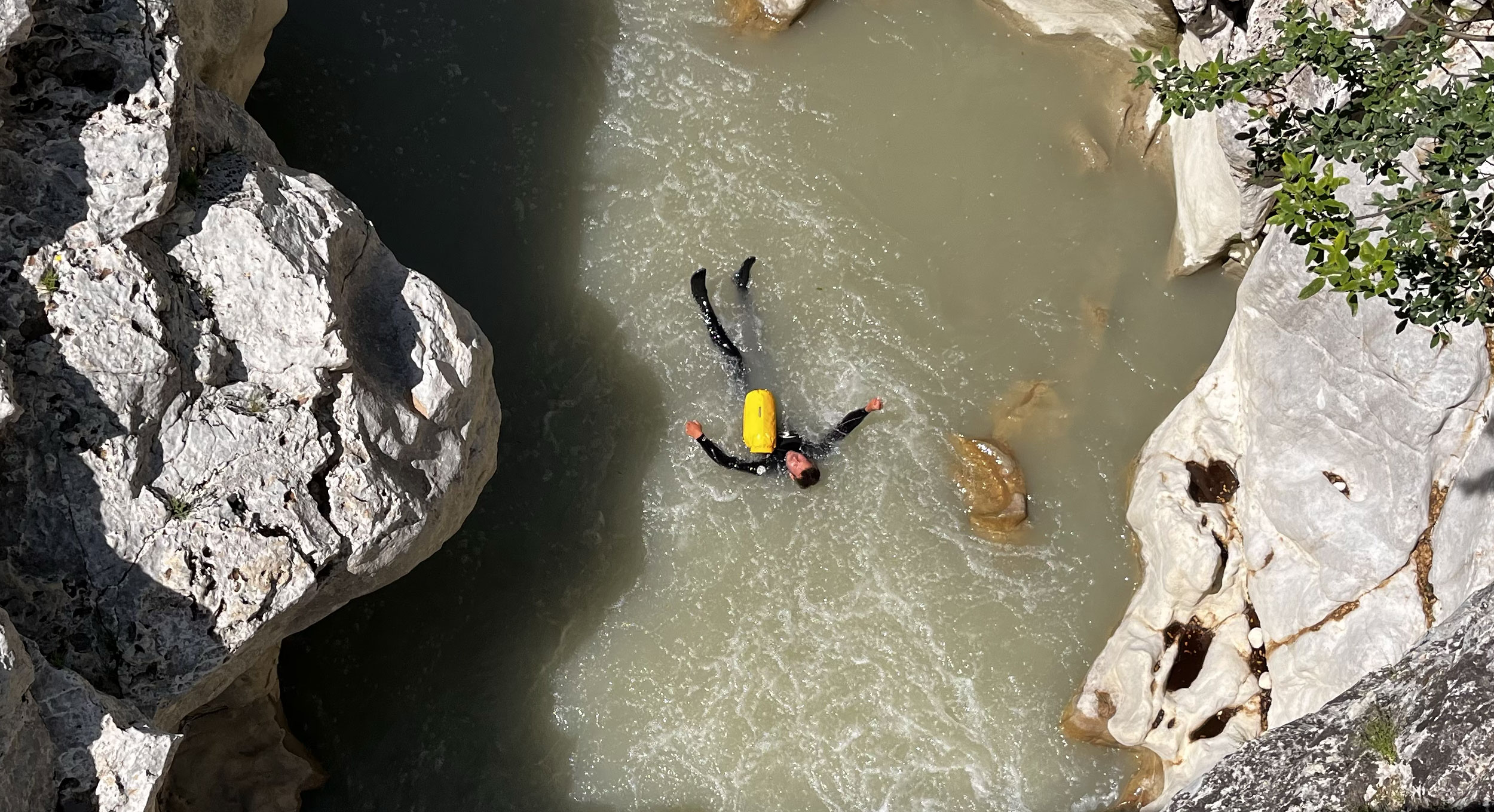 Floating down the river